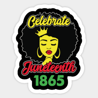 Celebrate Juneteenth FreeIsh Since 1865 Sticker